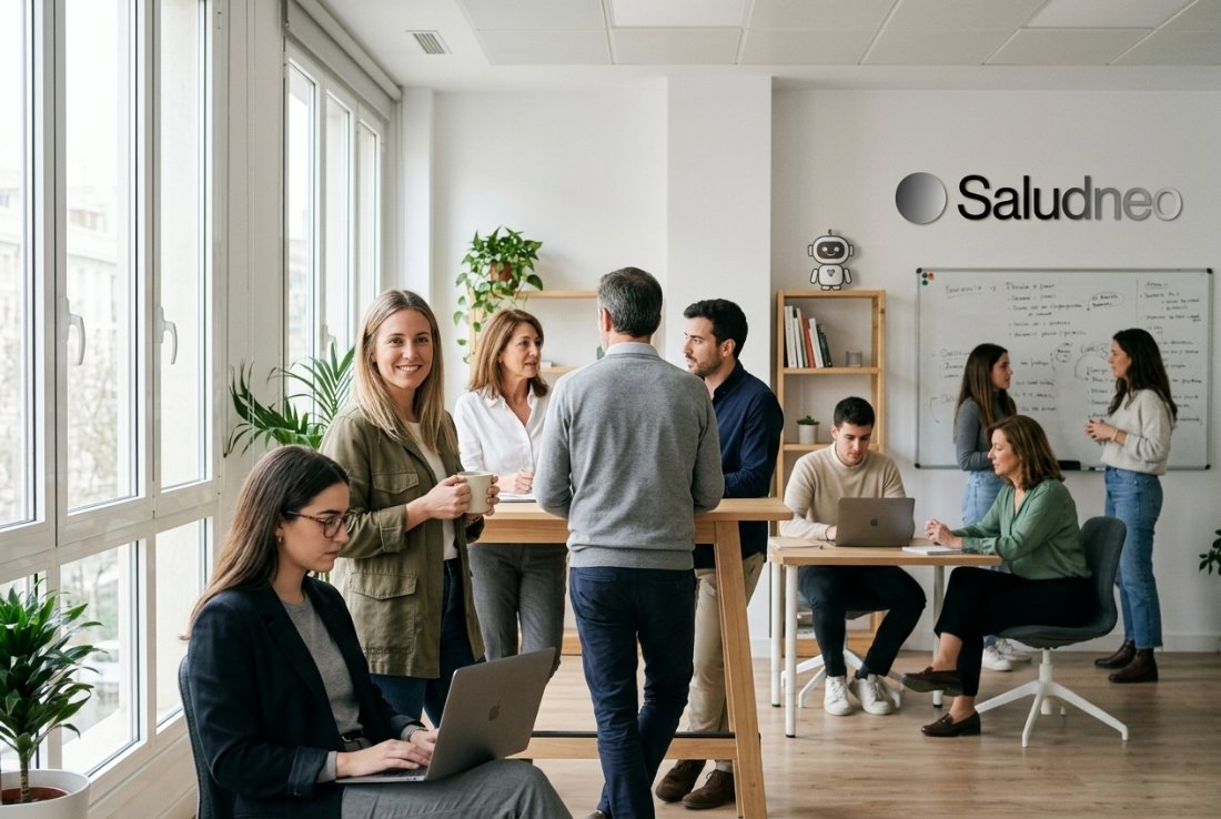 Jóvenes consultando su seguro de salud